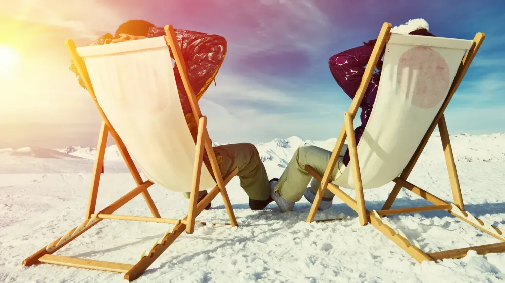 Apres-ski at a small ski resorts